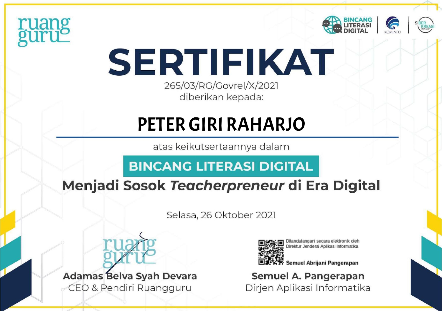 Certificate 4